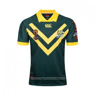 Australia Kangaroos Rugby Shirt RLWC 2017 Home